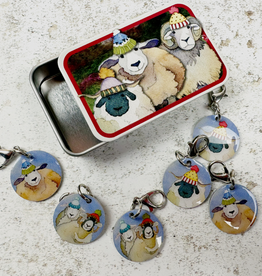 Emma Ball Emma Ball Happy Sheep Crochet Stitch Markers in a Pocket Tin