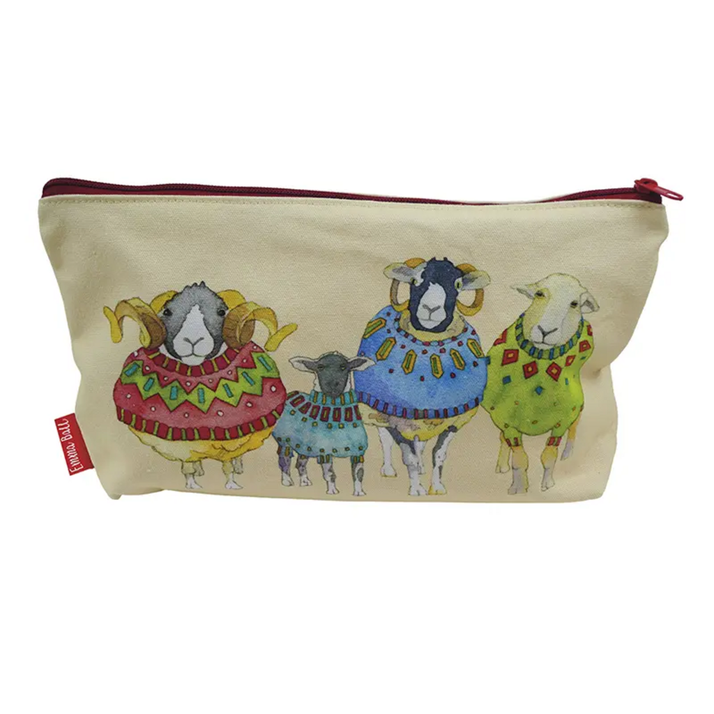 Emma Ball Emma Ball Sheep in Sweaters Zipped Pouch