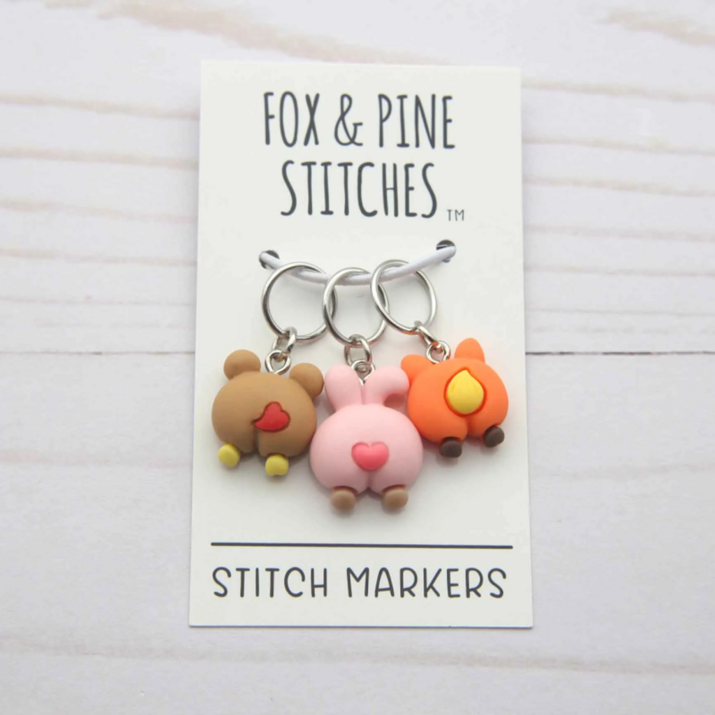 Fox and Pine Fox and Pine Stitch Marker - Little Animals