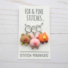 Fox and Pine Fox and Pine Stitch Marker - Little Animals