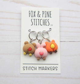 Fox and Pine Fox and Pine Stitch Marker - Little Animals