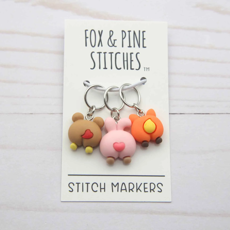 Fox and Pine Fox and Pine Stitch Marker - Little Animals