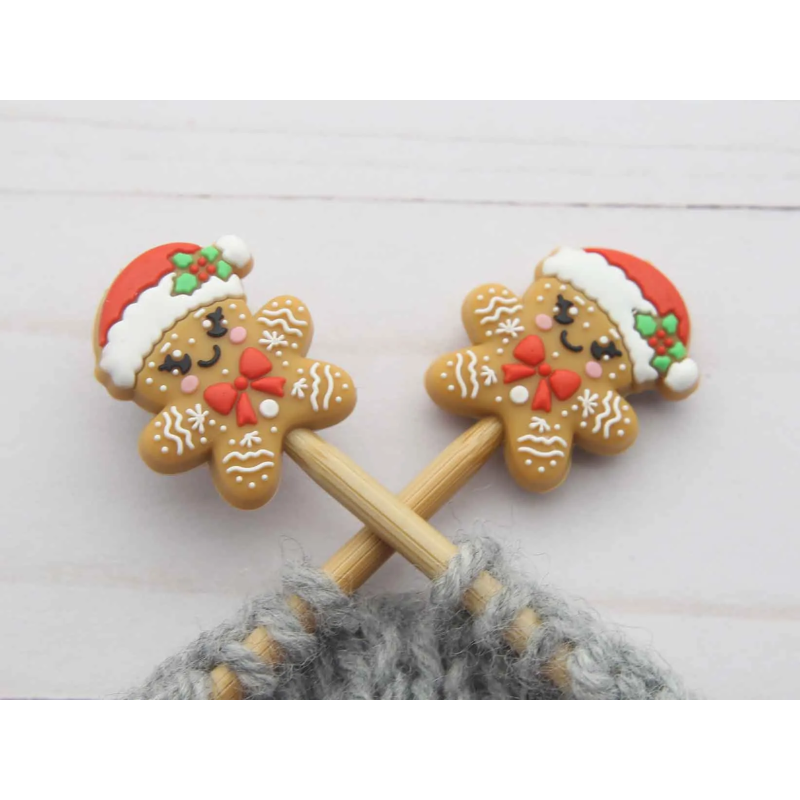 Fox and Pine Fox and Pine Stitch Stoppers Santa Gingerbread