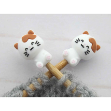 Fox and Pine Fox and Pine Stitch Stoppers Little White Cat