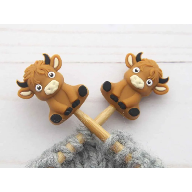 Fox and Pine Fox and Pine Stitch Stoppers Little Highland Cow