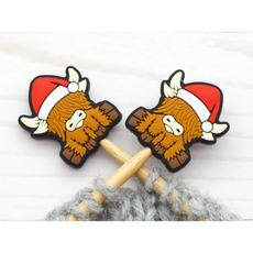 Fox and Pine Fox and Pine Stitch Stoppers Holiday Highland Cow