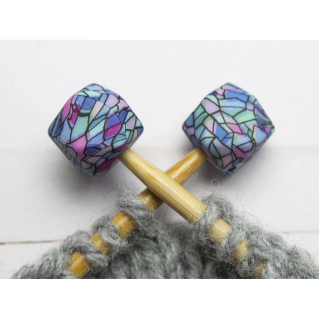 Fox and Pine Fox and Pine Stitch Stoppers Stained Glass Hexagon