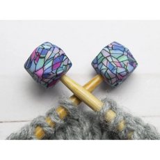 Fox and Pine Fox and Pine Stitch Stoppers Stained Glass Hexagon