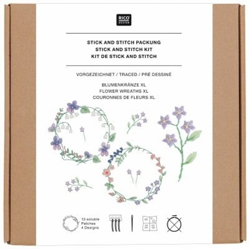 Rico Yarns Rico Stick and Stitch Flower Wreath