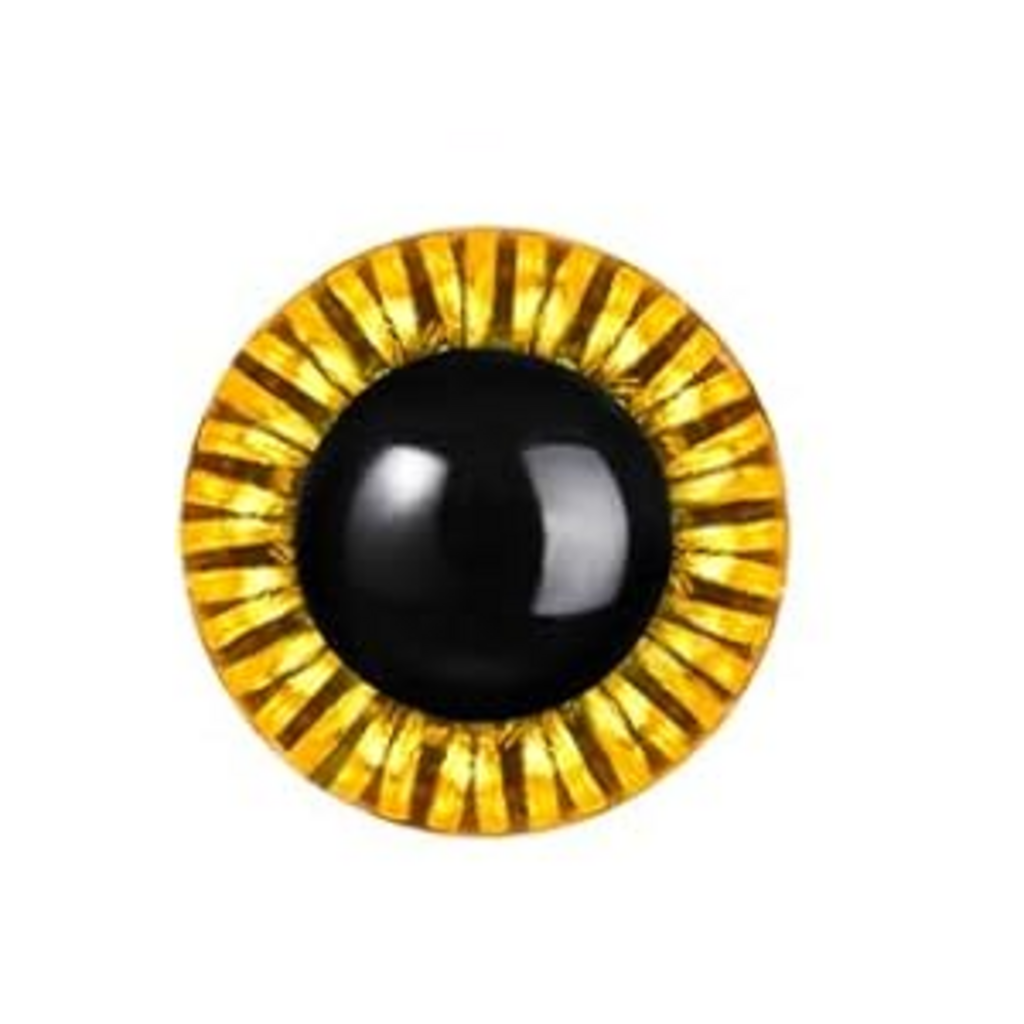 Miscellaneous Safety Eyes - Golden Yellow Coloured 15 mm