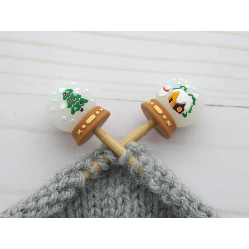 Fox and Pine Fox and Pine Stitch Stoppers Christmas Snow Globe