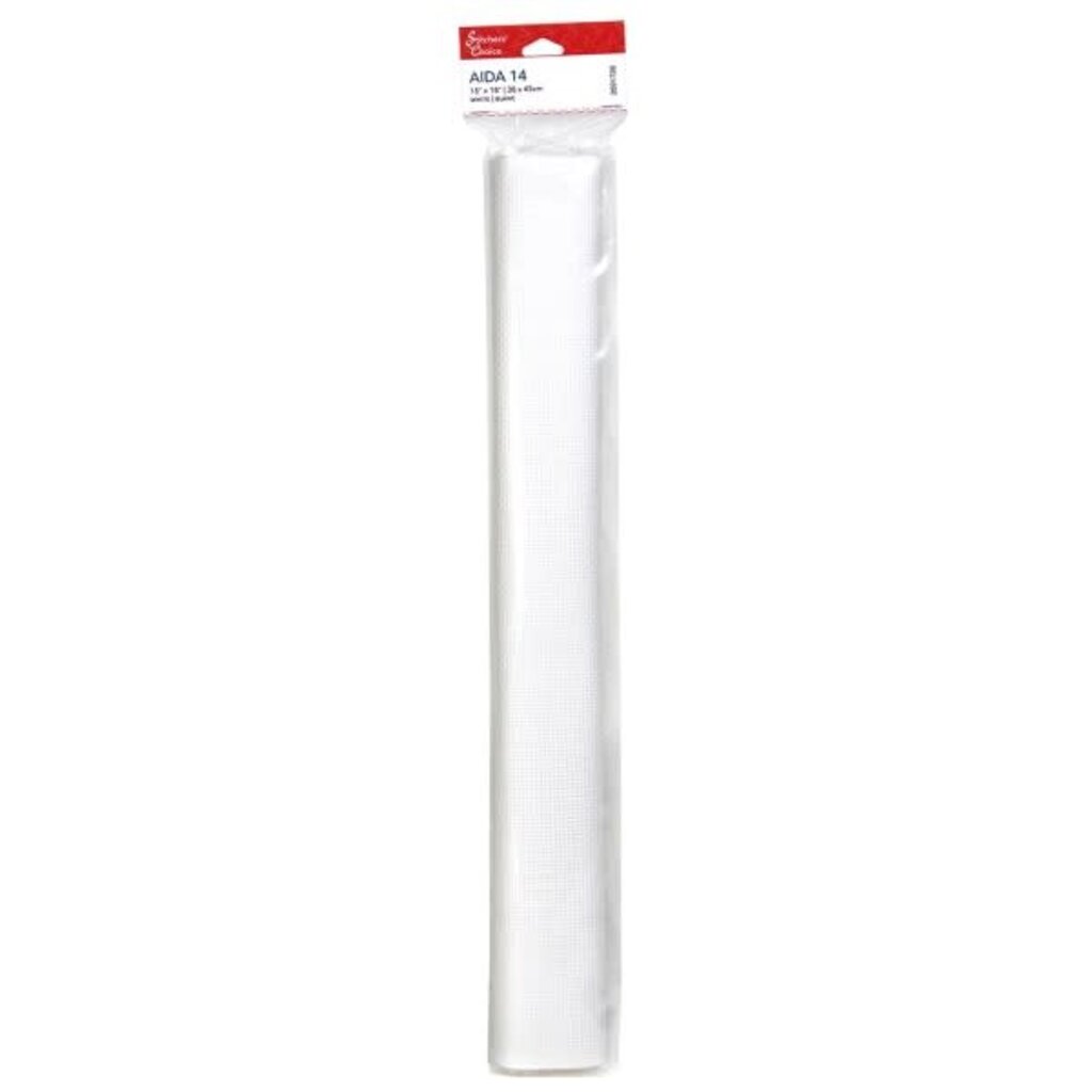 Stitchers Choice Stitchers Choice Aida Cloth 14 ct 15" x 18"  White