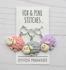 Fox and Pine Fox and Pine Stitch Marker - Sheep