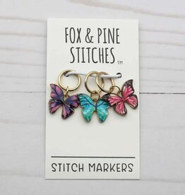 Fox and Pine Fox and Pine Stitch Marker - Butterfly