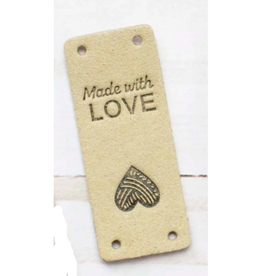 Fox and Pine Fox and Pine Fold Over Tag - Made with Love Sand Colour Pack