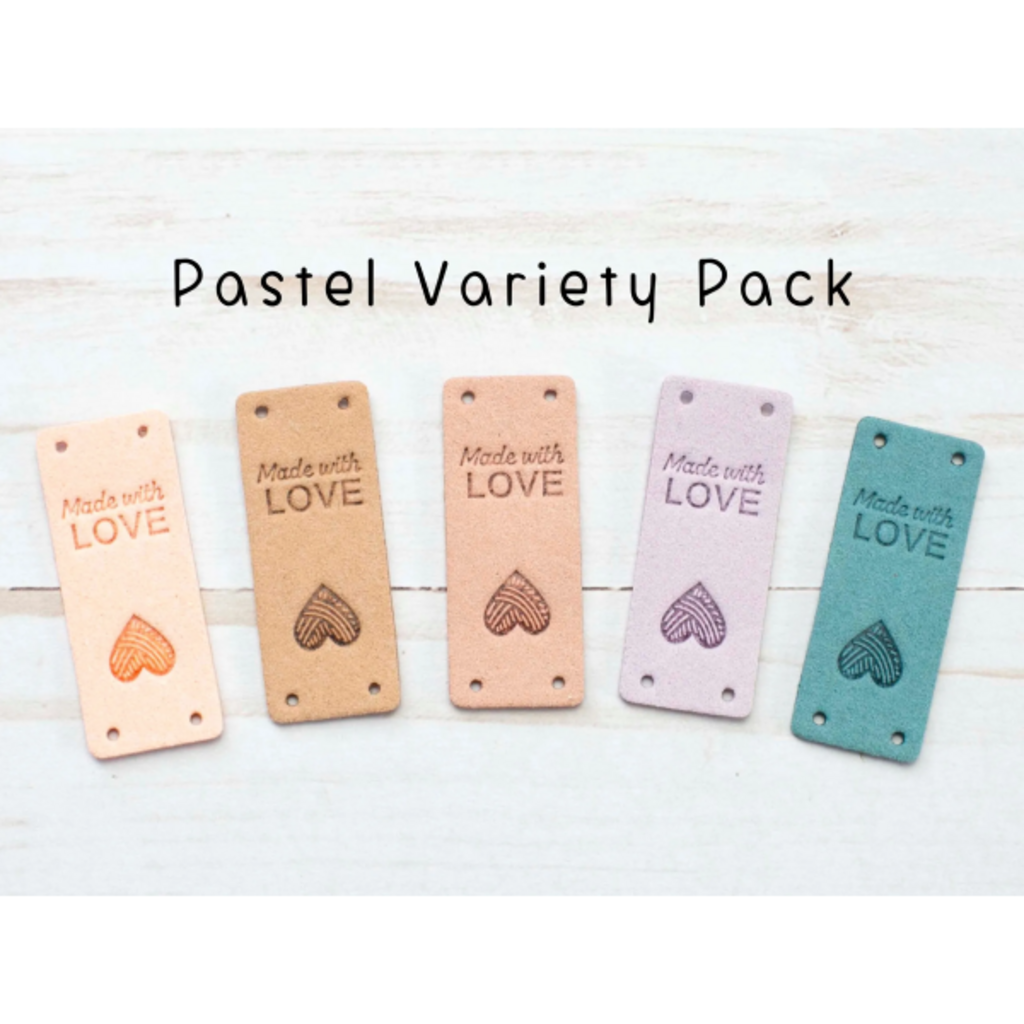 Fox and Pine Fox and Pine Horizontal Tag - Made with Love Pastel Colour Pack