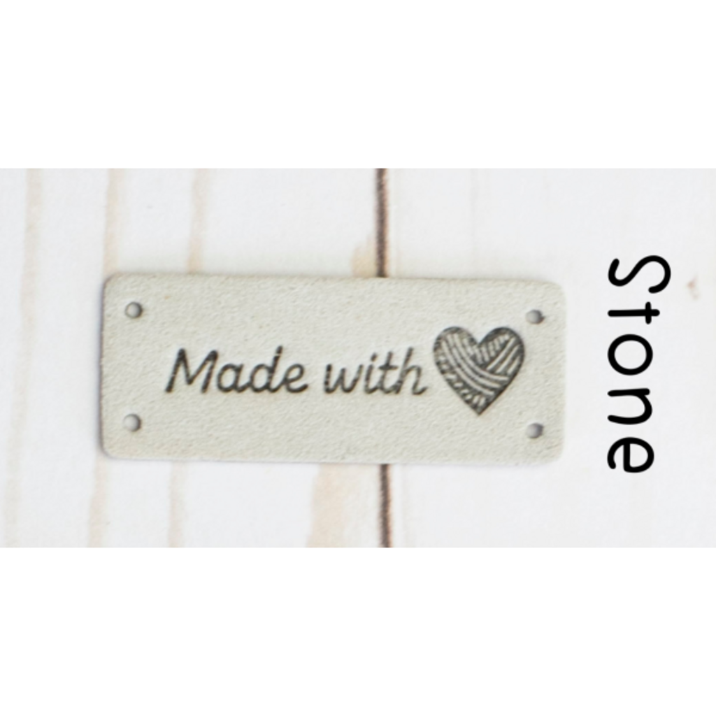 Fox and Pine Fox and Pine Horizontal Tag - Made with Love Stone Colour Pack