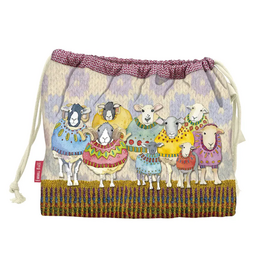 Emma Ball Emma Ball Sheep in Sweaters Drawstring Bag