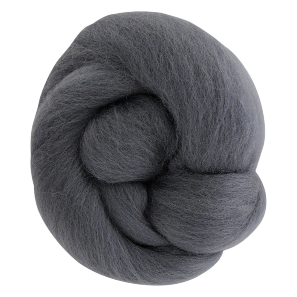 Unique Unique Roving Natural Wool 25 gram Neutral Grey