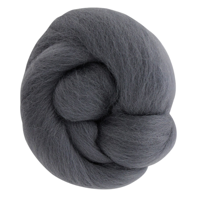 Unique Unique Roving Natural Wool 25 gram Neutral Grey