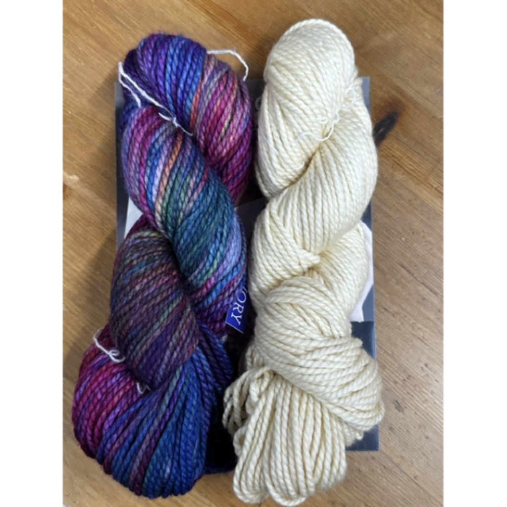 Malabrigo Yarn Starship Cowl Kit - Aniversario and Ivory