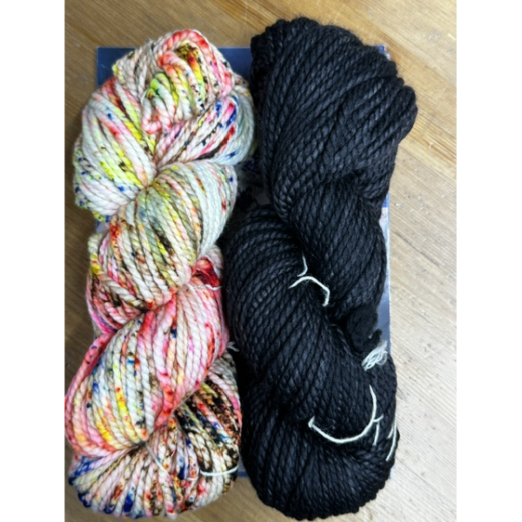 Malabrigo Yarn Starship Cowll - Sea Slug and Black Forest
