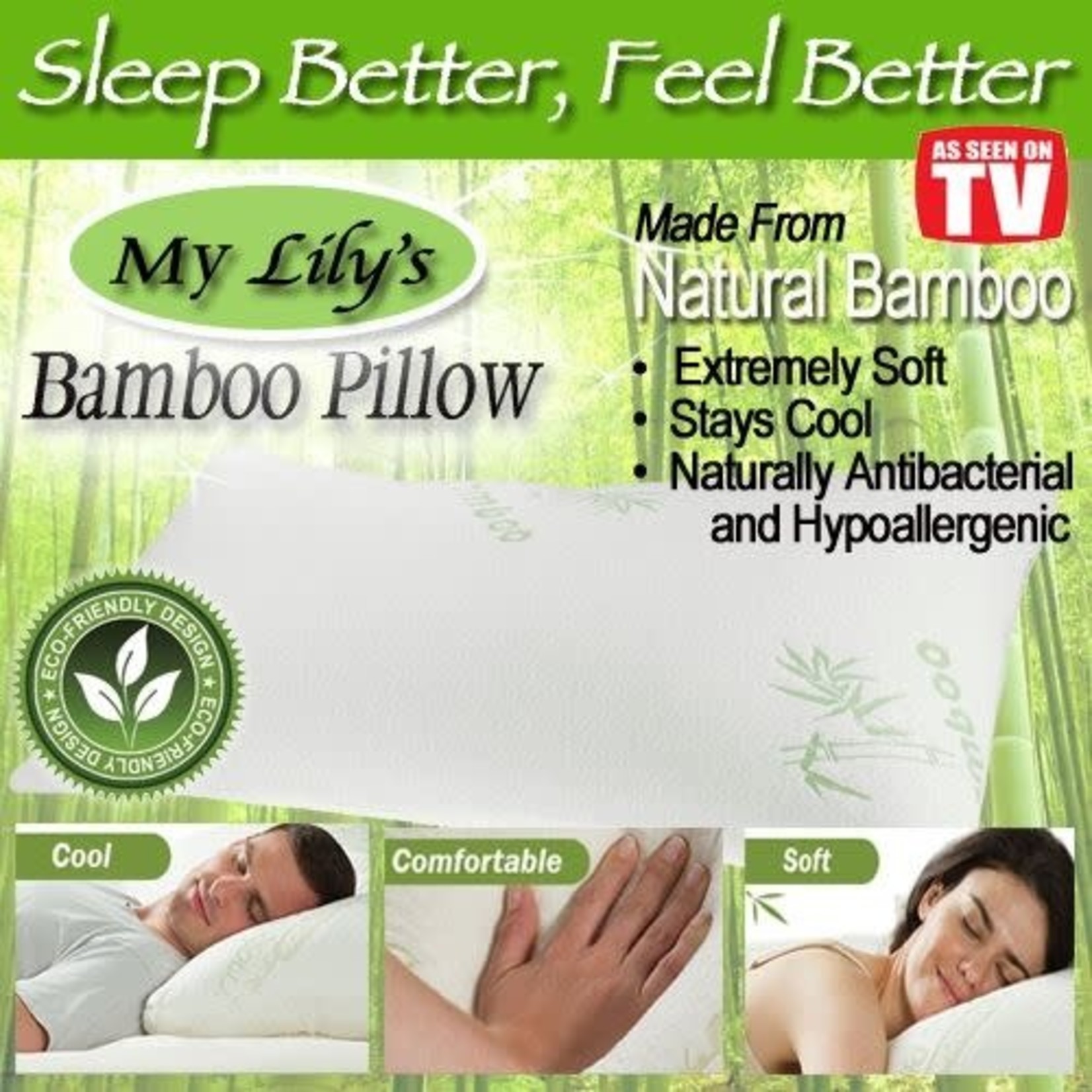 E.L.A.H King Bamboo Pillow