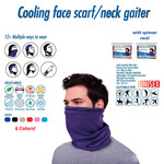 Alpine Net Corp. Cooling Face Scarf Neck Gaiter Solid