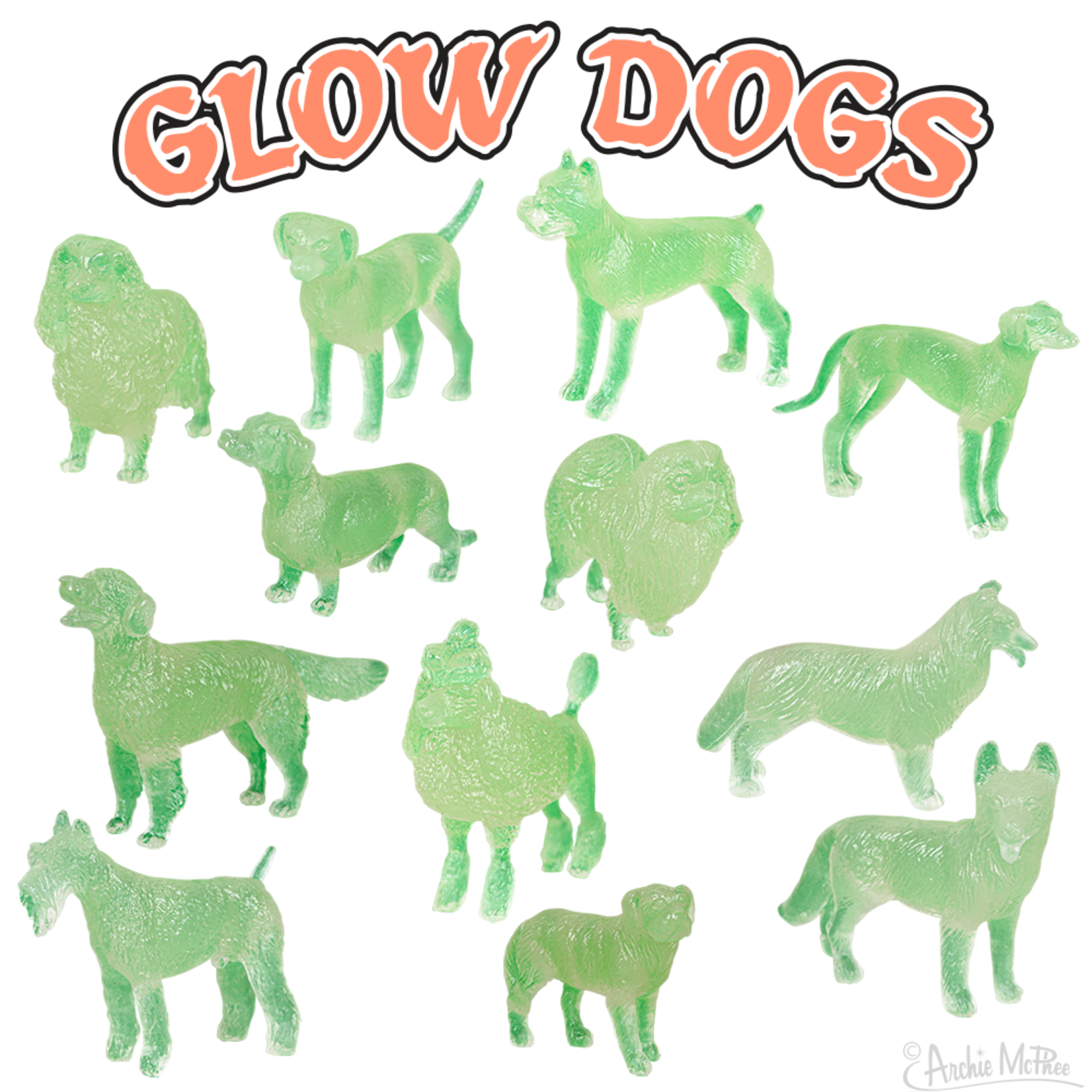 Archie McPhee Glow Dogs