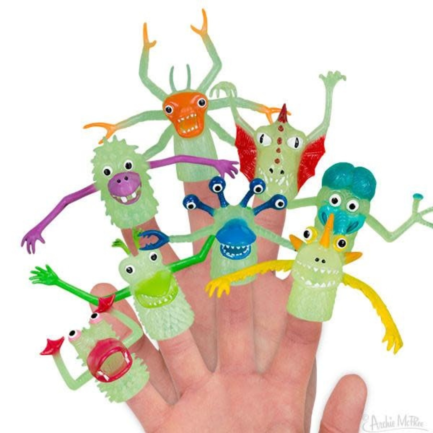 Archie McPhee Glow Monster Finger Puppet