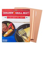 Kitchen Home Golden Copper Grill Mat 2pk