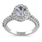 RLD Silver Oval Vintage Ring