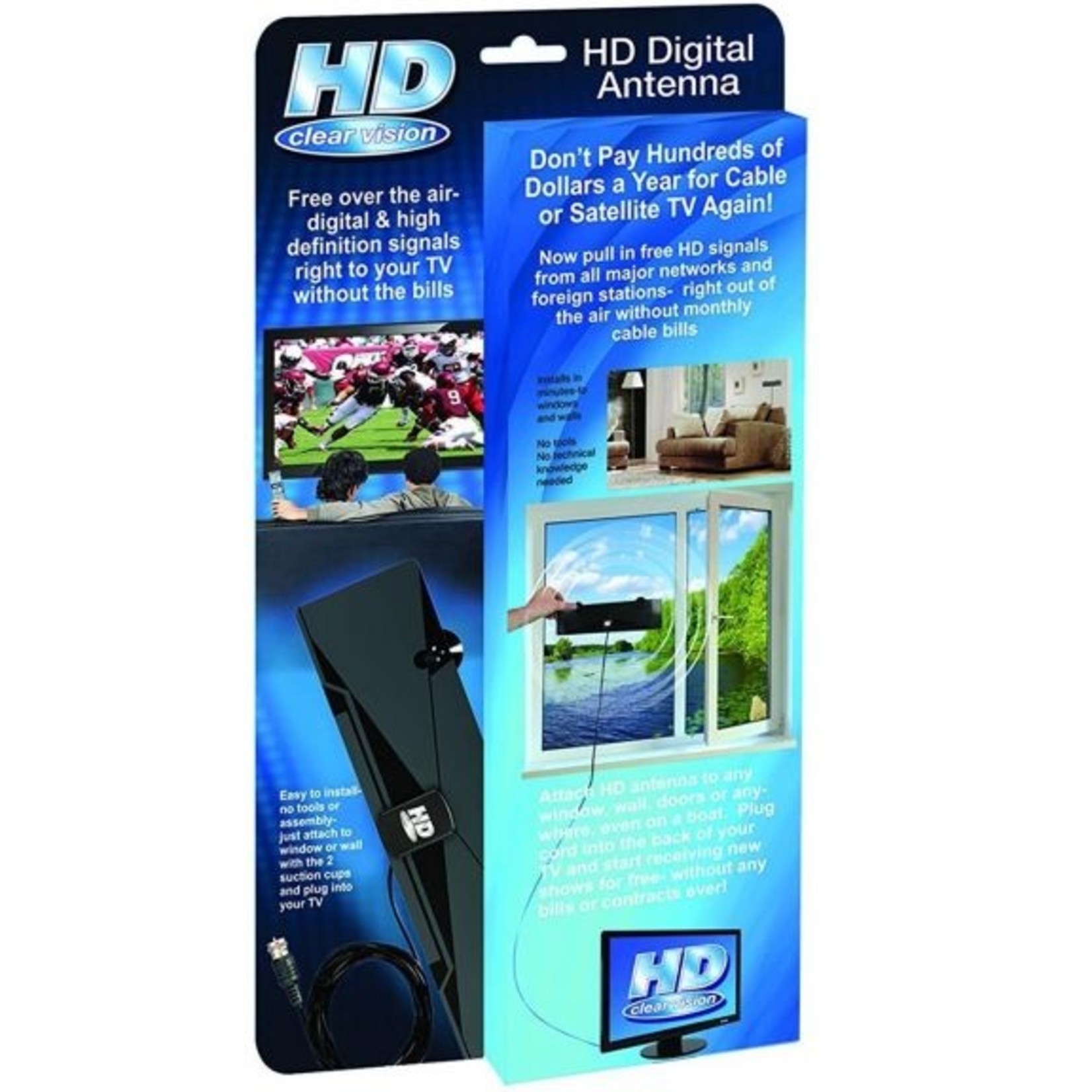 In Demand Market HD Clear Vision TV Antenna