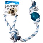 Dog Rope Toy with Plastic Ball