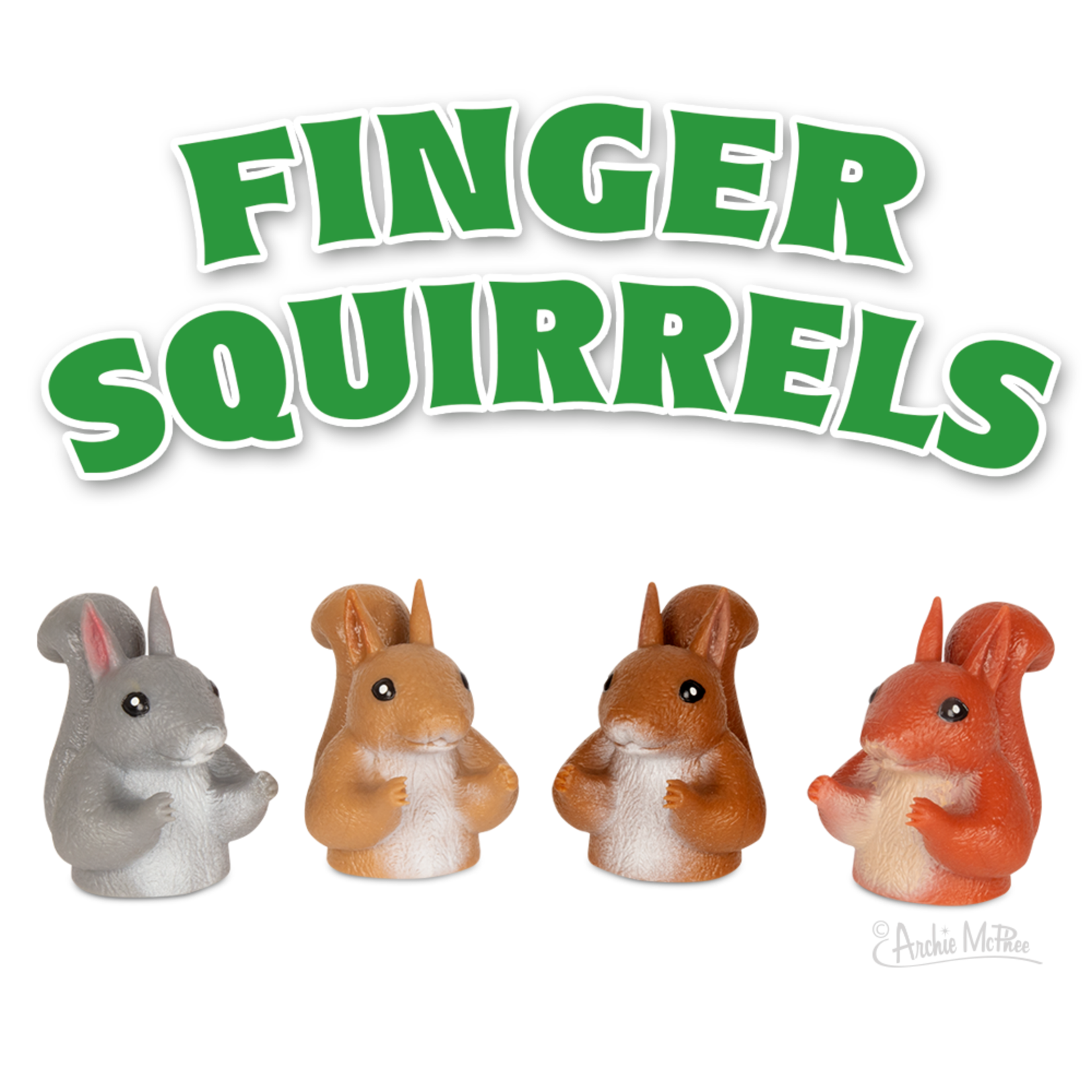 Archie McPhee Finger Puppet Squirrel