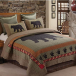 Quilt Inc. Bear and Paw Patchwork Quilt Set Queen