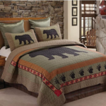 Quilt Inc. Bear and Paw Patchwork Quilt Set King
