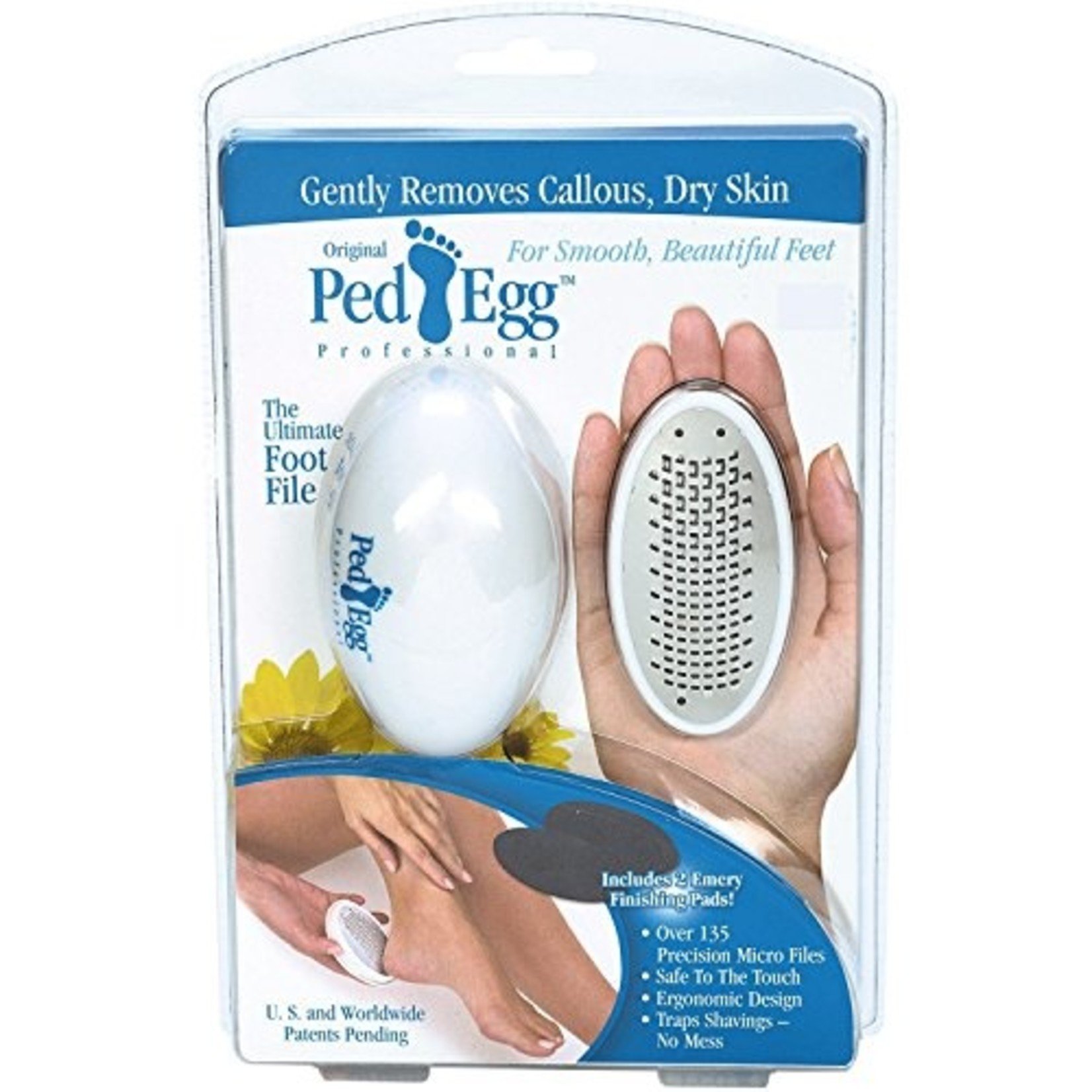 JML  Ped Egg White: Pedicure Foot File