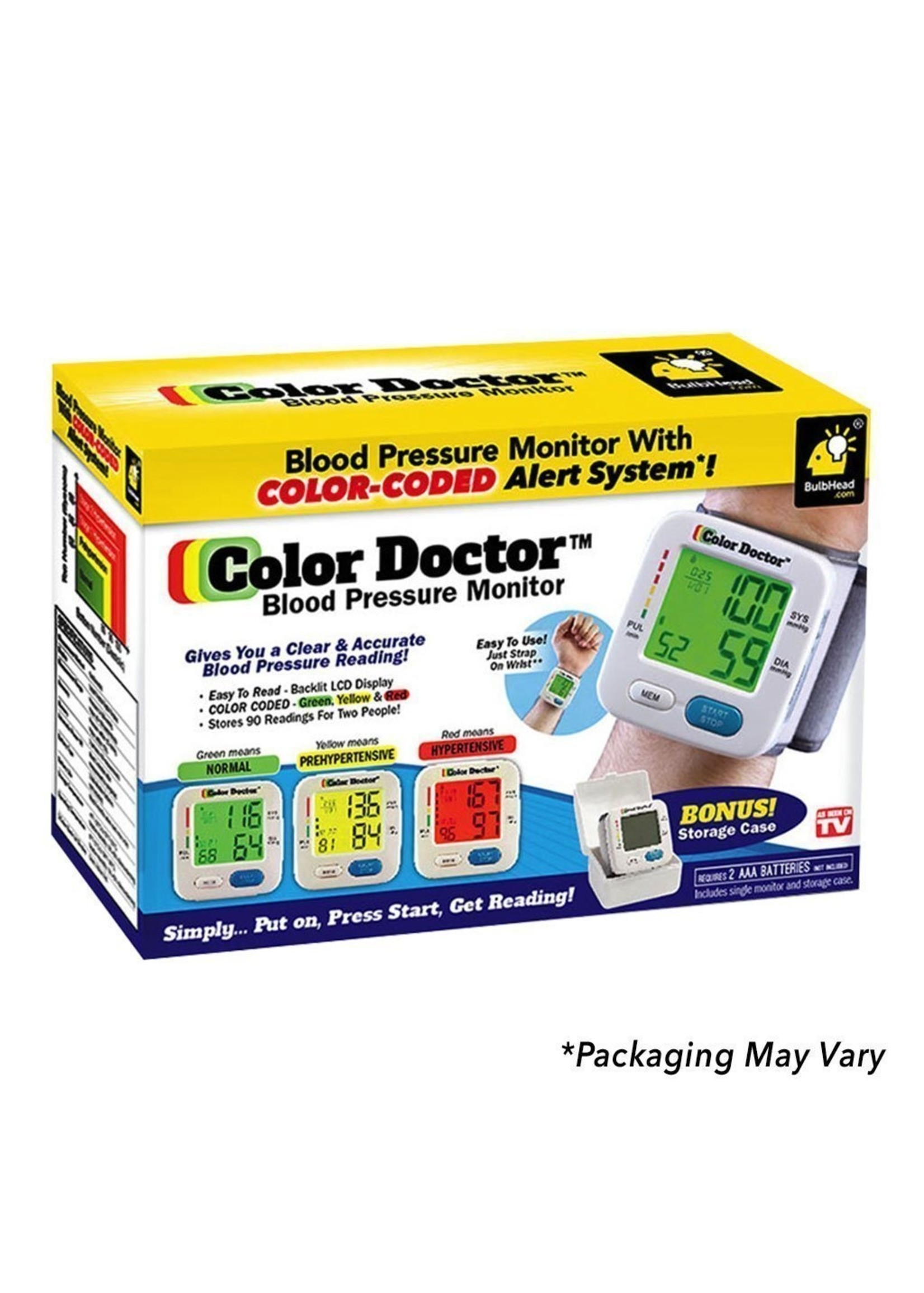 Telebrands Color Doctor Blood Pressure