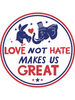 Car Magnet Love Not Hate