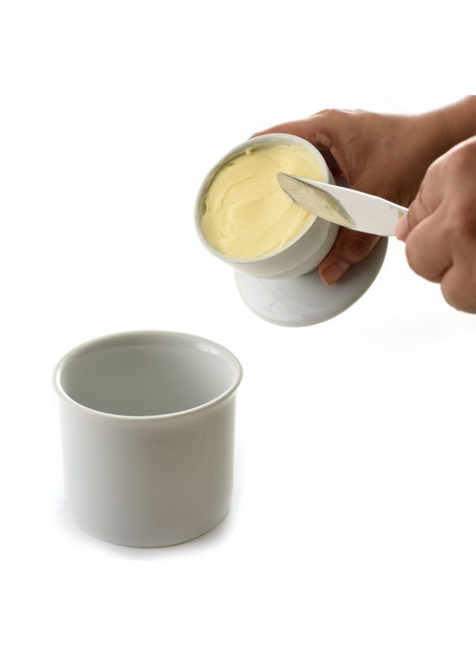 Norpro White Porcelain Butter Keeper