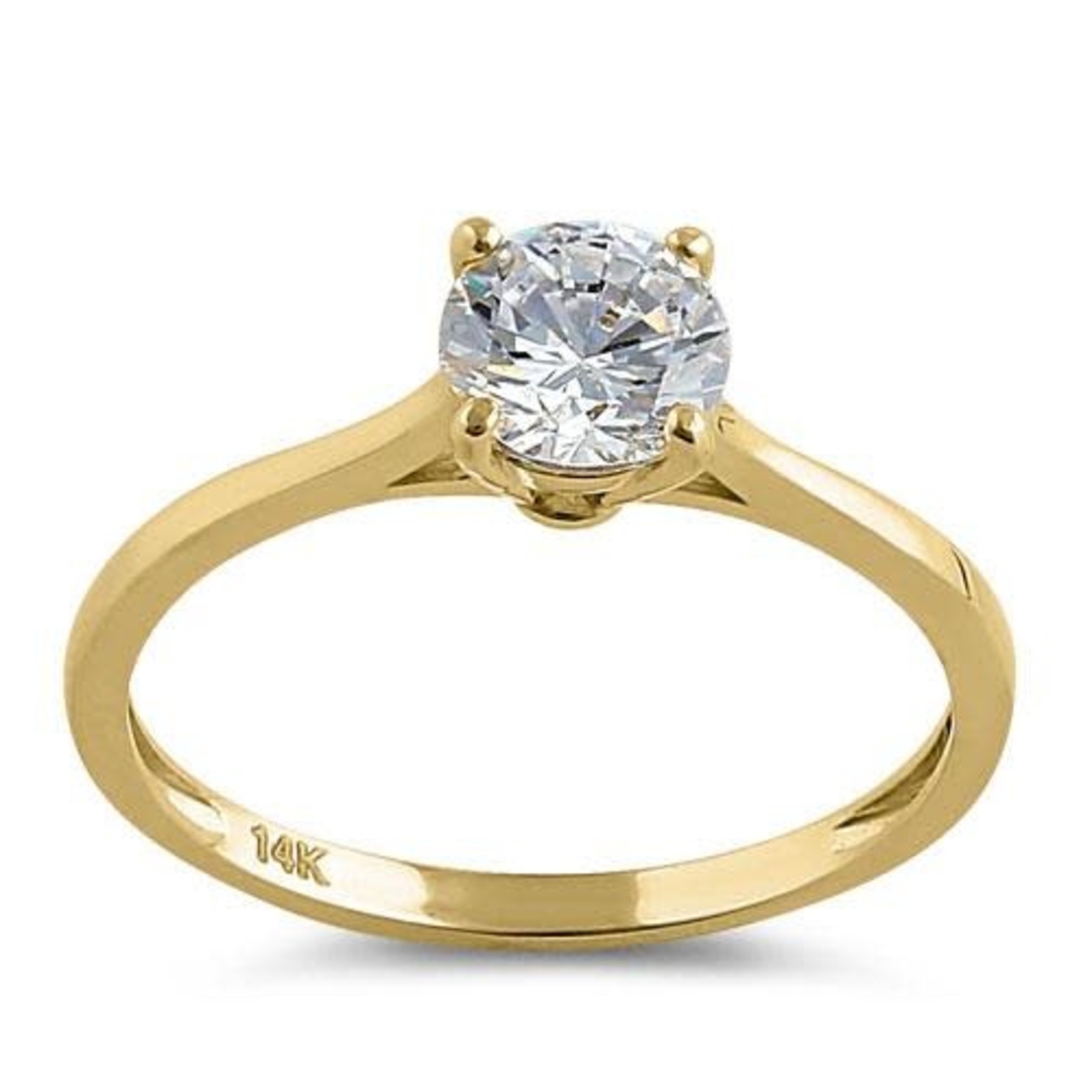 RLD 14k Round Solitaire Ring 1c