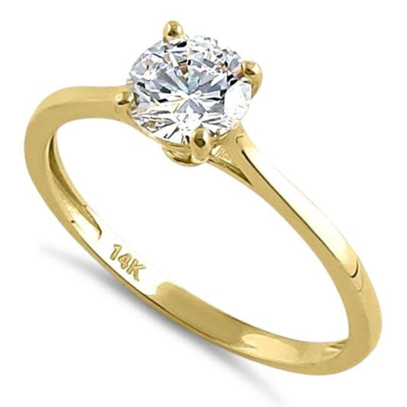 RLD 14k Round Solitaire Ring 1c