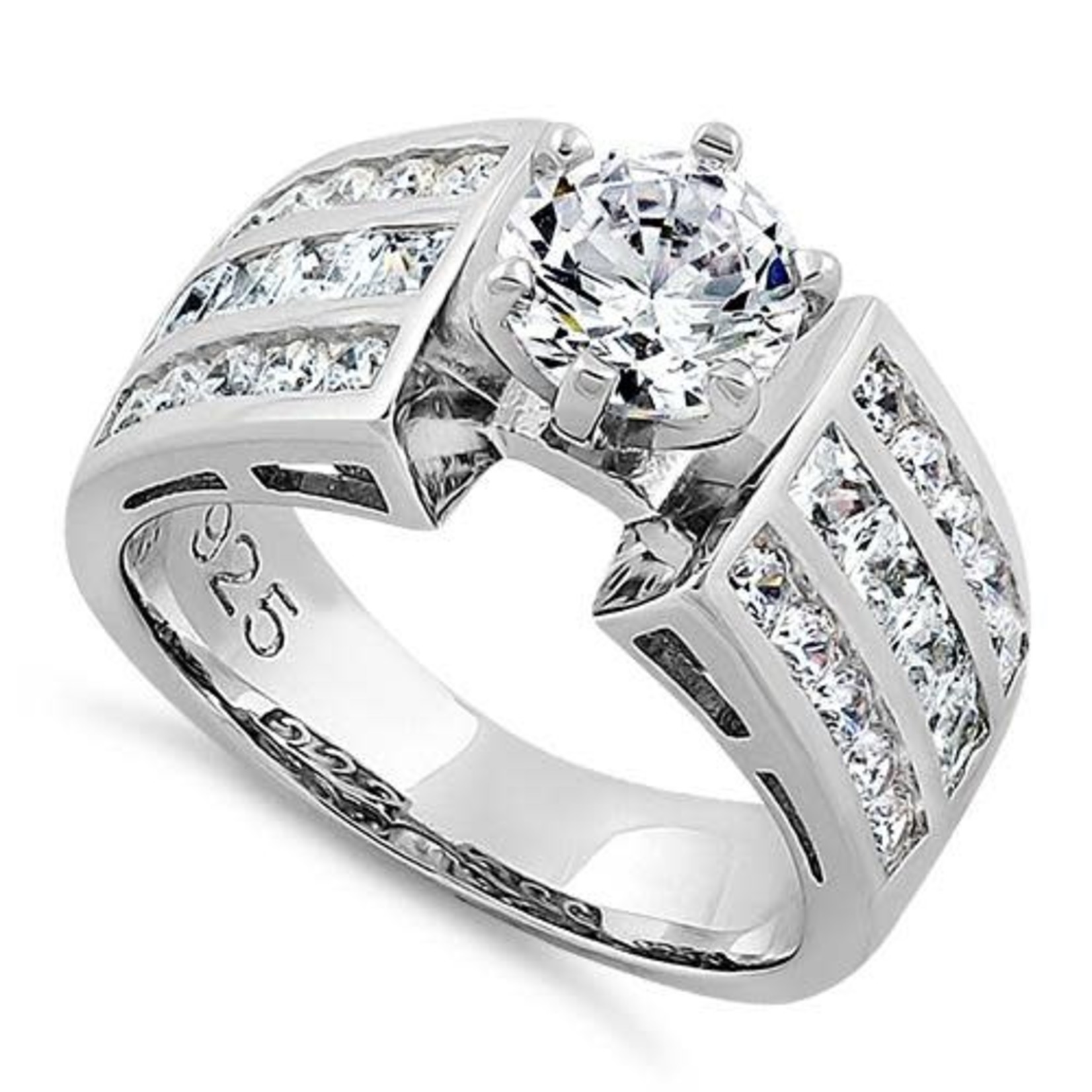 RLD Silver 3c Round Chanel Designer Ring