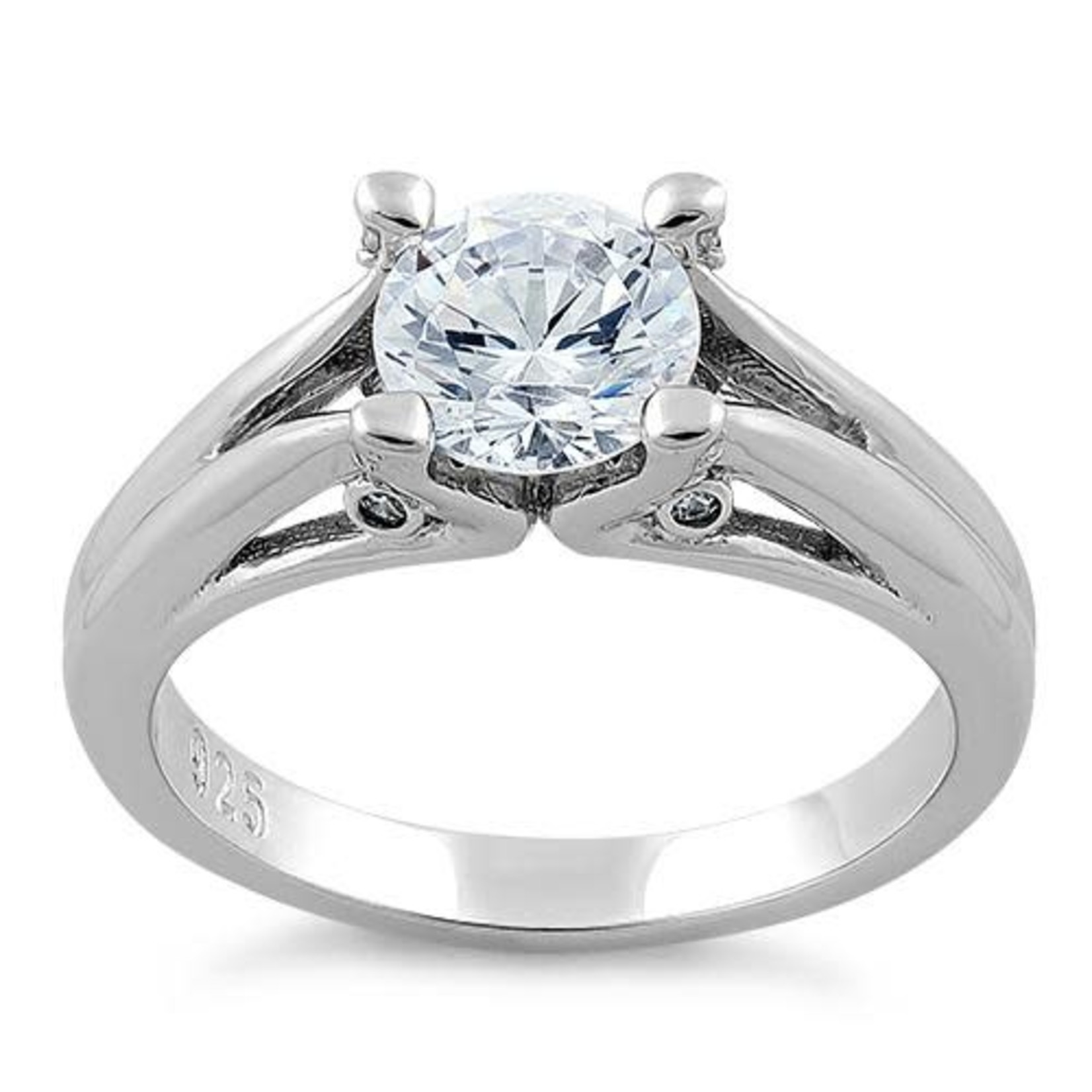 RLD Sterling Silver 1.5c Round Solitaire