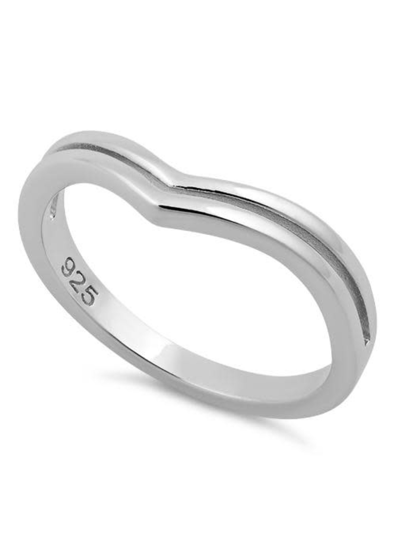 RLD Silver Double V Ring