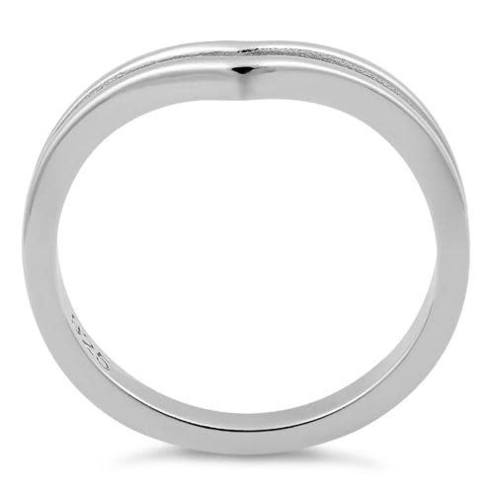 925 Studio Silver Double V Ring