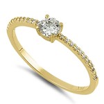 RLD 14K Gold Round Ring