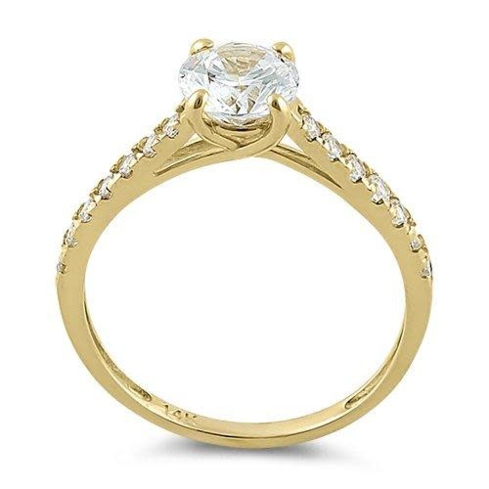 RLD 14K Gold Solitaire Ring