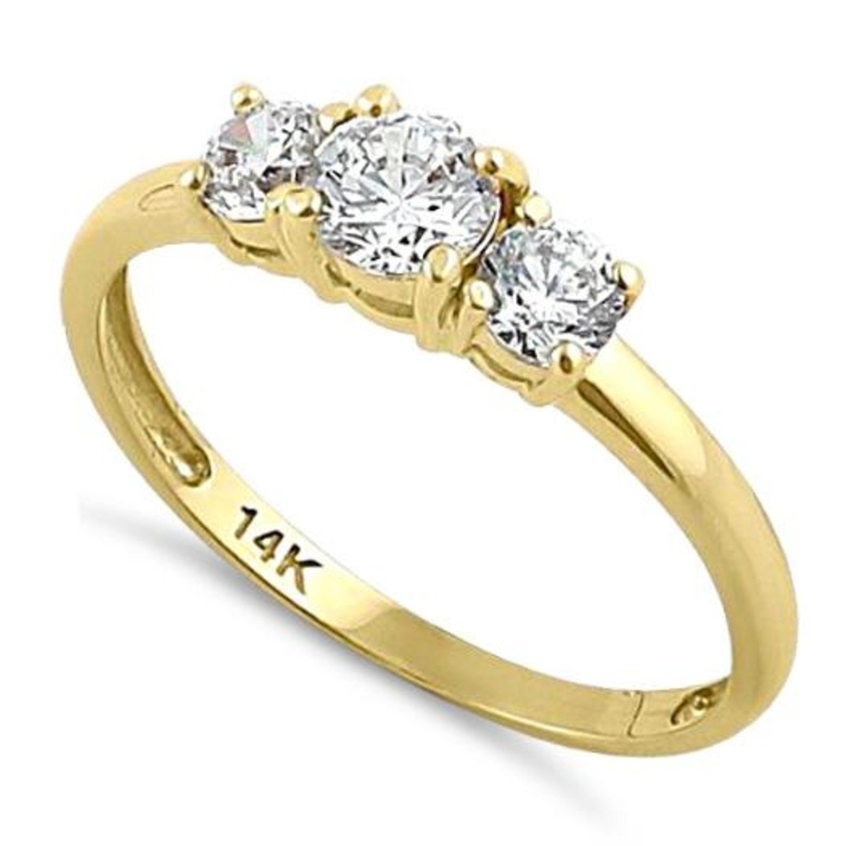 RLD 14K Gold Triple Round Ring